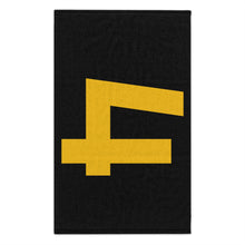 Load image into Gallery viewer, Number 4 Team Rally Towel 11inx18in - Team Number - Jersey Number - Player Number - Yellow