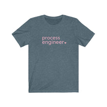 Load image into Gallery viewer, Process Engineer with Heart Bella+Canvas Unisex Tee- Women in STEM - Female Engineer Gift