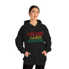 Load image into Gallery viewer, Brilliant Black Builders Unisex Heavy Blend™ Hooded Sweatshirt - Option 1