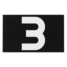 Load image into Gallery viewer, Number 3 Zero Team Rally Towel 11inx18in - Team Number - Jersey Number - Player Number - White