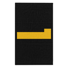 Load image into Gallery viewer, Number 1 Team Rally Towel 11inx18in - Team Number - Jersey Number - Player Number - Yellow