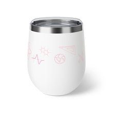 Load image into Gallery viewer, Science Wine Tumbler - Copper Vacuum Insulated Cup, 12oz - Female Engineer Gift - Scientist - Women in STEM - Graduation Gift for Her