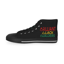 Load image into Gallery viewer, Brilliant Black Builders Robotics Club Supporting Black Youth in STEM - Men's High Top Sneakers