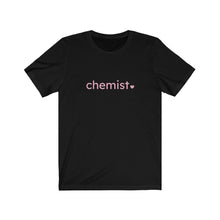 Load image into Gallery viewer, Chemist with Heart Bella+Canvas Unisex Tee- Women in STEM - Female Engineer Gift - STEMinst