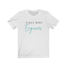 Load image into Gallery viewer, Girls Who Engineer Bella+Canvas Unisex Jersey Short Sleeve Tee