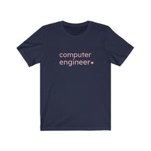 Load image into Gallery viewer, Computer Engineer with Heart Bella+Canvas Unisex Tee Women in STEM - Female Engineer - Engineer Gift - STEMinist