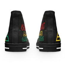 Load image into Gallery viewer, Brilliant Black Builders Robotics Club Supporting Black Youth in STEM - Women's High Top Sneakers