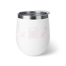 Load image into Gallery viewer, Science Wine Tumbler - Copper Vacuum Insulated Cup, 12oz - Female Engineer Gift - Scientist - Women in STEM - Graduation Gift for Her