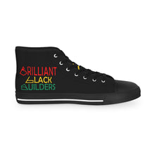 Load image into Gallery viewer, Brilliant Black Builders Robotics Club Supporting Black Youth in STEM - Men's High Top Sneakers