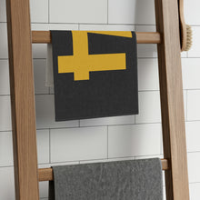Load image into Gallery viewer, Number 4 Team Rally Towel 11inx18in - Team Number - Jersey Number - Player Number - Yellow