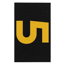Load image into Gallery viewer, Number 5 Team Rally Towel 11inx18in - Team Number - Jersey Number - Player Number - Yellow