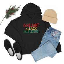 Load image into Gallery viewer, Brilliant Black Builders Unisex Heavy Blend™ Hooded Sweatshirt - Option 1
