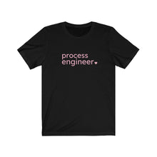 Load image into Gallery viewer, Process Engineer with Heart Bella+Canvas Unisex Tee- Women in STEM - Female Engineer Gift