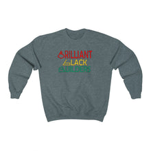 Load image into Gallery viewer, Brilliant Black Builders Unisex Heavy Blend Crewneck Sweatshirt