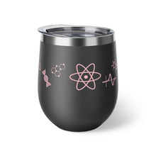 Load image into Gallery viewer, Science Wine Tumbler - Copper Vacuum Insulated Cup, 12oz - Female Engineer Gift - Scientist - Women in STEM - Graduation Gift for Her