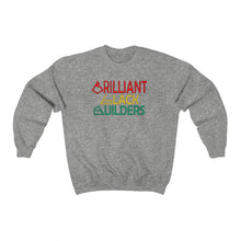 Load image into Gallery viewer, Brilliant Black Builders Unisex Heavy Blend Crewneck Sweatshirt