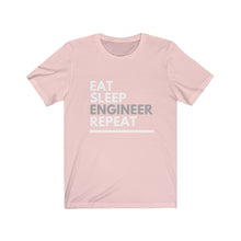Load image into Gallery viewer, Eat Sleep Engineer Bella+Canvas Unisex Tee - Engineer Gift - Mentor Gift