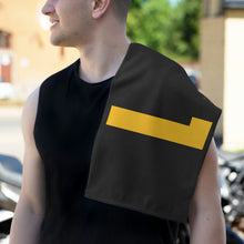 Load image into Gallery viewer, Number 1 Team Rally Towel 11inx18in - Team Number - Jersey Number - Player Number - Yellow