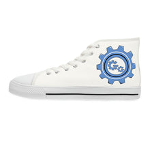 Load image into Gallery viewer, Gearbox Girls Robotics Club Supporting Girls in STEM - White Women's High Top Sneakers