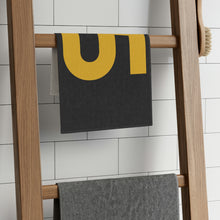 Load image into Gallery viewer, Number 5 Team Rally Towel 11inx18in - Team Number - Jersey Number - Player Number - Yellow