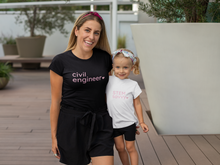 Load image into Gallery viewer, Civil Engineer with Heart Bella+Canvas Unisex Tee- Women in STEM - Female Engineer Gift