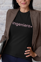 Load image into Gallery viewer, Ingeniera with Heart Bella+Canvas Unisex Tee Women in STEM - Latina Engineer- STEMinist
