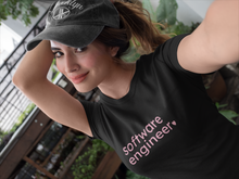 Load image into Gallery viewer, Software Engineer with Heart Bella+Canvas Unisex Tee - Female Engineer Gift - STEMinist