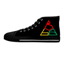 Load image into Gallery viewer, Brilliant Black Builders Robotics Club Supporting Black Youth in STEM - Women's High Top Sneakers