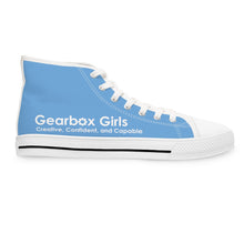Load image into Gallery viewer, Gearbox Girls Robotics Club Supporting Girls in STEM - Women's High Top Sneakers