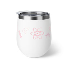Load image into Gallery viewer, Science Wine Tumbler - Copper Vacuum Insulated Cup, 12oz - Female Engineer Gift - Scientist - Women in STEM - Graduation Gift for Her