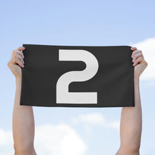 Load image into Gallery viewer, Number 2 Zero Team Rally Towel 11inx18in - Team Number - Jersey Number - Player Number - White