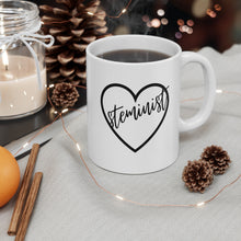 Load image into Gallery viewer, STEMinist with Heart Coffee Mug