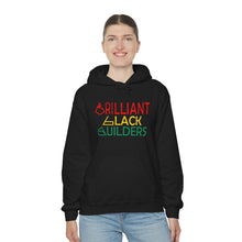 Load image into Gallery viewer, Brilliant Black Builders Unisex Heavy Blend™ Hooded Sweatshirt - Option 1