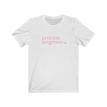 Load image into Gallery viewer, Process Engineer with Heart Bella+Canvas Unisex Tee- Women in STEM - Female Engineer Gift