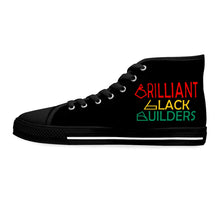 Load image into Gallery viewer, Brilliant Black Builders Robotics Club Supporting Black Youth in STEM - Women's High Top Sneakers