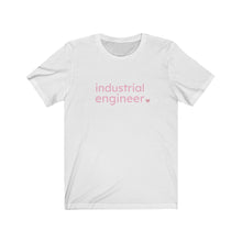 Load image into Gallery viewer, Industrial Engineer with Heart Bella+Canvas Unisex Tee Women in STEM - Female Engineer - Engineer Gift