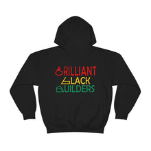 Load image into Gallery viewer, Brilliant Black Builders Unisex Heavy Blend™ Hooded Sweatshirt - Option 2