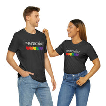 Load image into Gallery viewer, Pearadox Pride with Hearts Bella Canvas Unisex Jersey Short Sleeve Tee