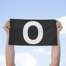 Load image into Gallery viewer, Number 0 Zero Team Rally Towel 11inx18in - Team Number - Jersey Number - Player Number - White