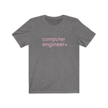 Load image into Gallery viewer, Computer Engineer with Heart Bella+Canvas Unisex Tee Women in STEM - Female Engineer - Engineer Gift - STEMinist