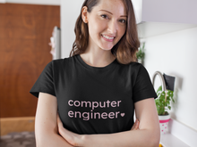 Load image into Gallery viewer, Computer Engineer with Heart Bella+Canvas Unisex Tee Women in STEM - Female Engineer - Engineer Gift - STEMinist