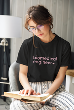 Load image into Gallery viewer, Biomedical Engineer with Heart Bella+Canvas Unisex Tee - Women in STEM - Female Engineer Gift