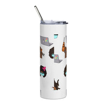 Load image into Gallery viewer, Brilliant Black Builders Tall Stainless Steel Tumbler