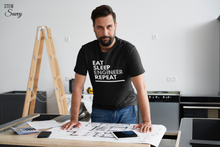 Load image into Gallery viewer, Eat Sleep Engineer Bella+Canvas Unisex Tee - Engineer Gift - Mentor Gift