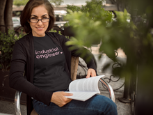 Load image into Gallery viewer, Industrial Engineer with Heart Bella+Canvas Unisex Tee Women in STEM - Female Engineer - Engineer Gift