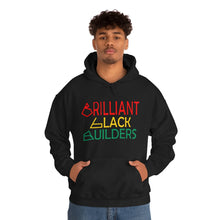 Load image into Gallery viewer, Brilliant Black Builders Unisex Heavy Blend™ Hooded Sweatshirt - Option 1
