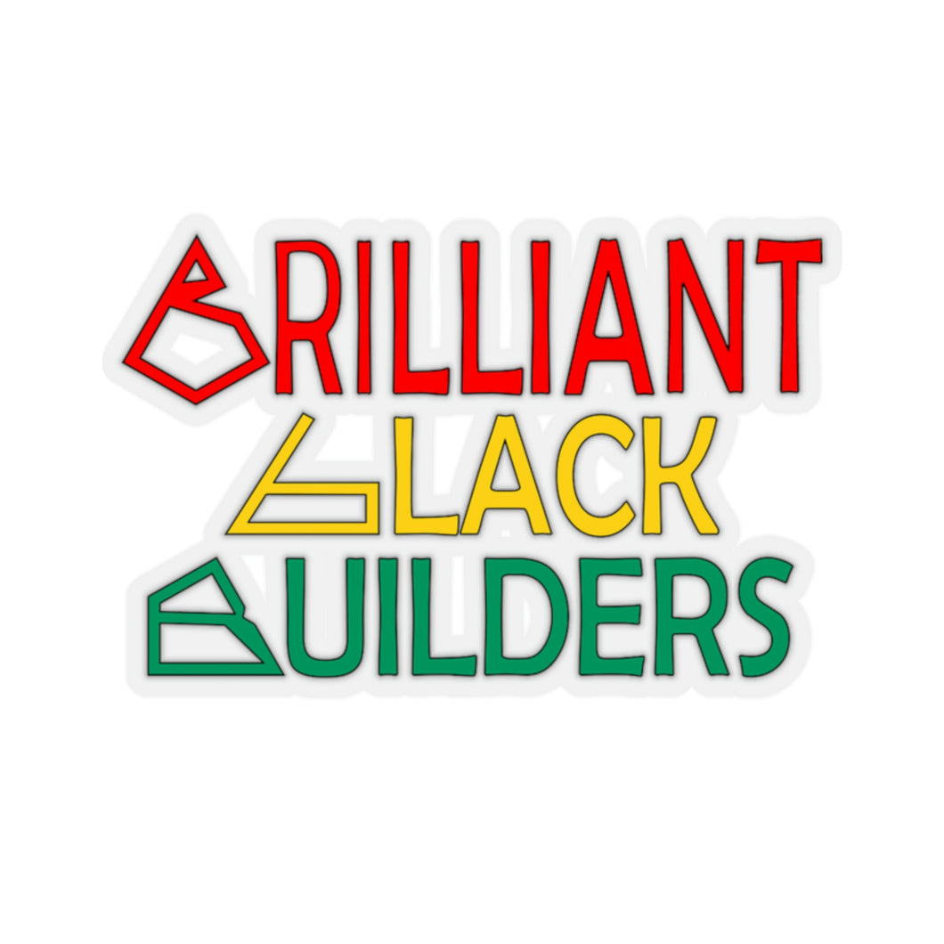Brilliant Black Builders Kiss-Cut Stickers - Multiple Sizes