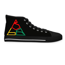 Load image into Gallery viewer, Brilliant Black Builders Robotics Club Supporting Black Youth in STEM - Women&#39;s High Top Sneakers
