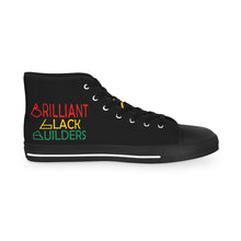 Load image into Gallery viewer, Brilliant Black Builders Robotics Club Supporting Black Youth in STEM - Men&#39;s High Top Sneakers
