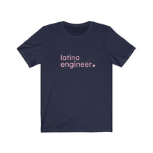Load image into Gallery viewer, Latina Engineer with Heart Bella+Canvas Unisex Tee Women in STEM - Ingeniera - STEMinist
